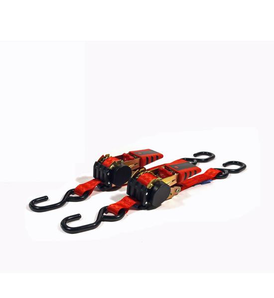 Little Jumbo Sjorband 25mm. ratel blauw 5.0m met J-haken - 1825450501